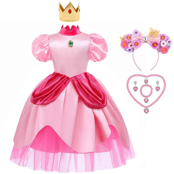 Peach Princess Cosplay Dress Girls Fancy Clothes BENNYS 