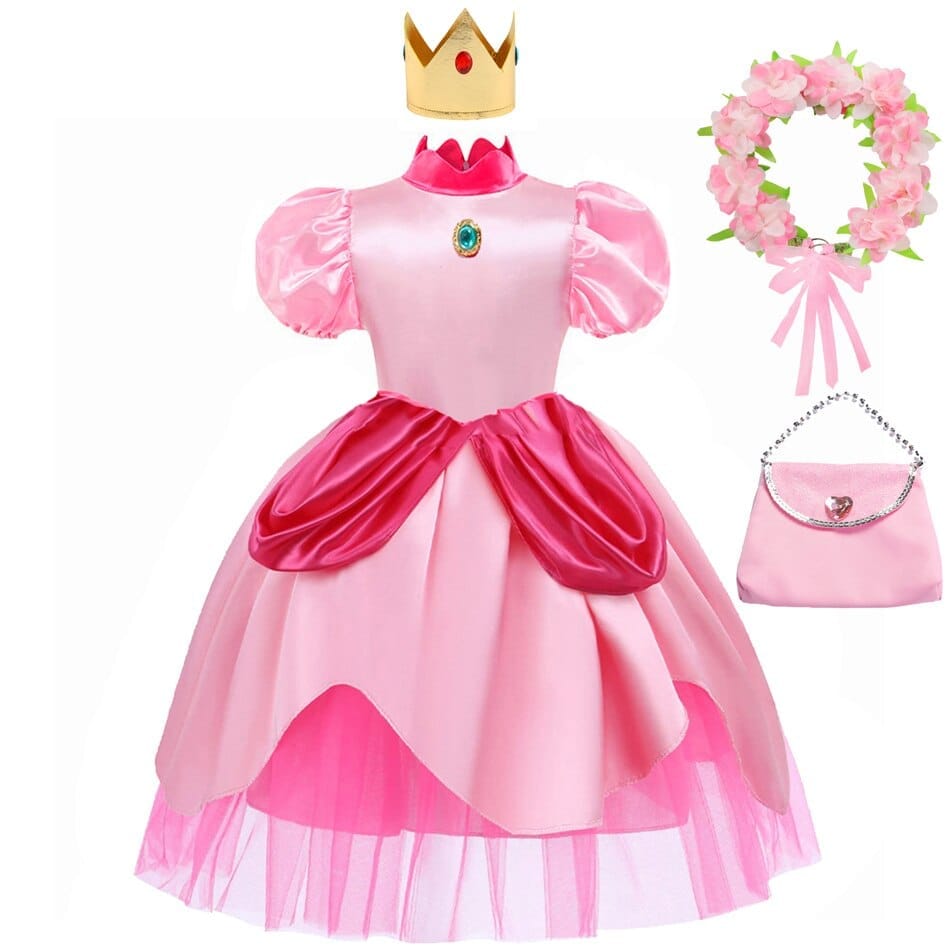 Peach Princess Cosplay Dress Girls Fancy Clothes BENNYS 