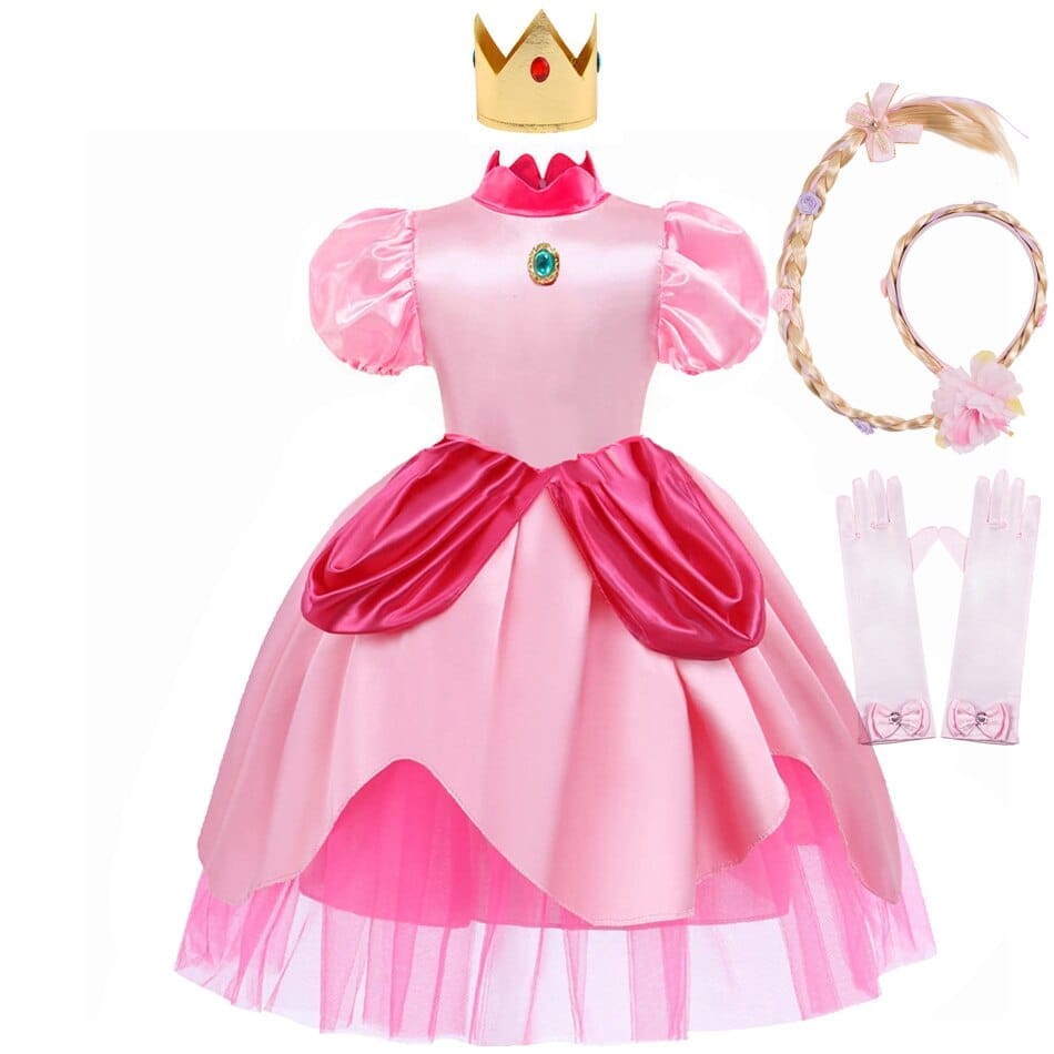 Peach Princess Cosplay Dress Girls Fancy Clothes BENNYS 