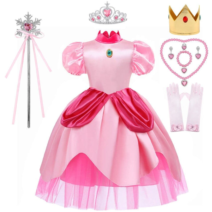 Peach Princess Cosplay Dress Girls Fancy Clothes BENNYS 