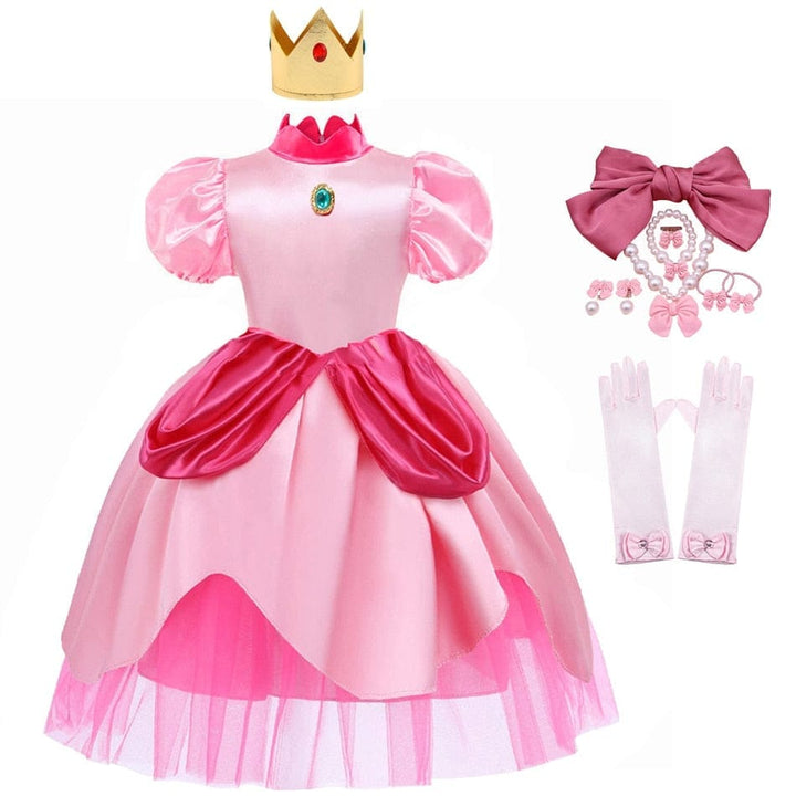 Peach Princess Cosplay Dress Girls Fancy Clothes BENNYS 