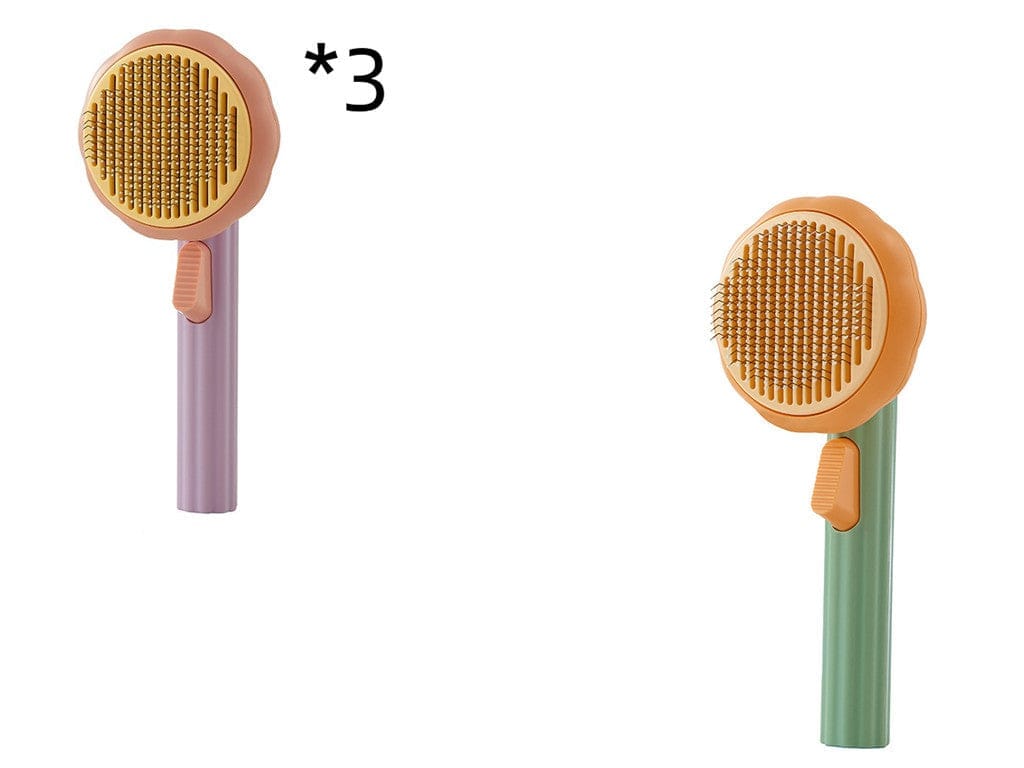 Pet Hand-held Steel Wire Self-cleaning Comb Looper For Hair Removal BENNYS 