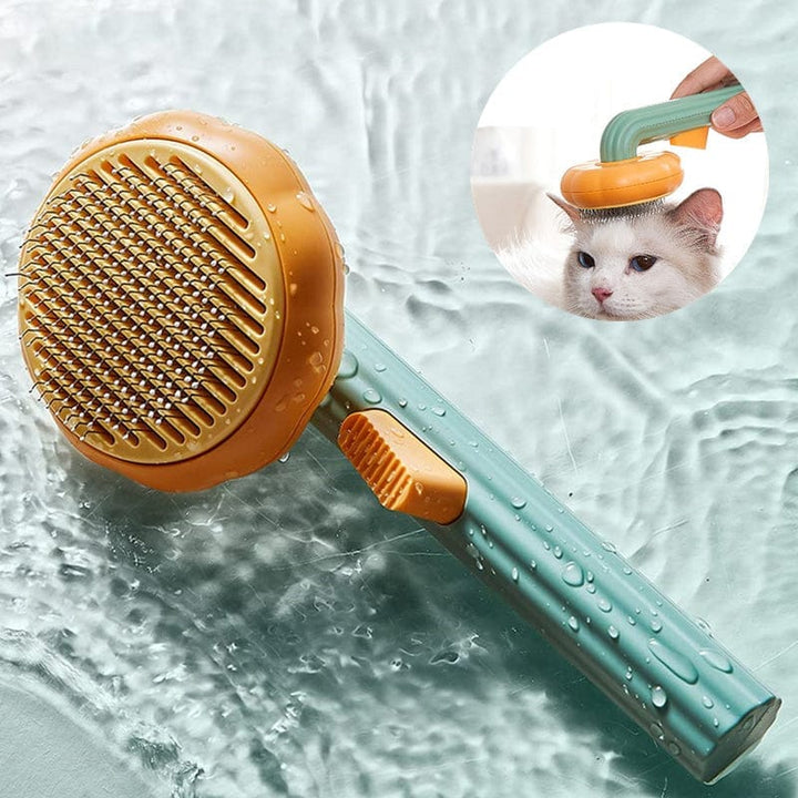 Pet Hand-held Steel Wire Self-cleaning Comb Looper For Hair Removal BENNYS 