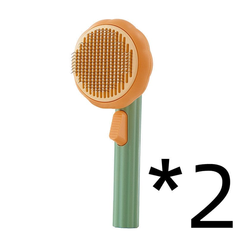 Pet Hand-held Steel Wire Self-cleaning Comb Looper For Hair Removal BENNYS 