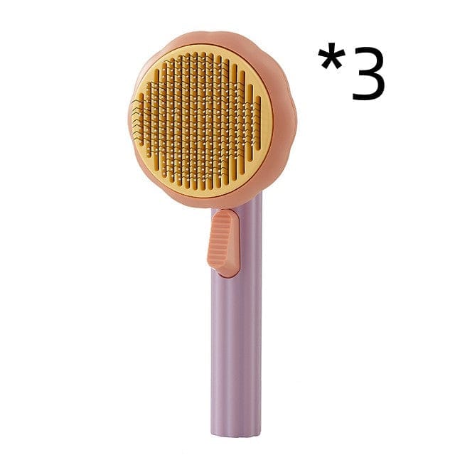 Pet Hand-held Steel Wire Self-cleaning Comb Looper For Hair Removal BENNYS 