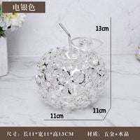 Pineapple Crystal Ornaments Gold Silver Fruit Modern Home Decoration BENNYS 