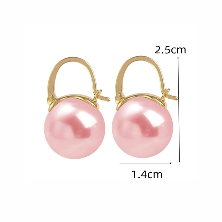 Pink Color Flower Drop Summer Earrings for Women BENNYS 