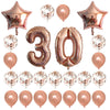 Pink Rose Gold Birthday Decoration Balloons BENNYS 