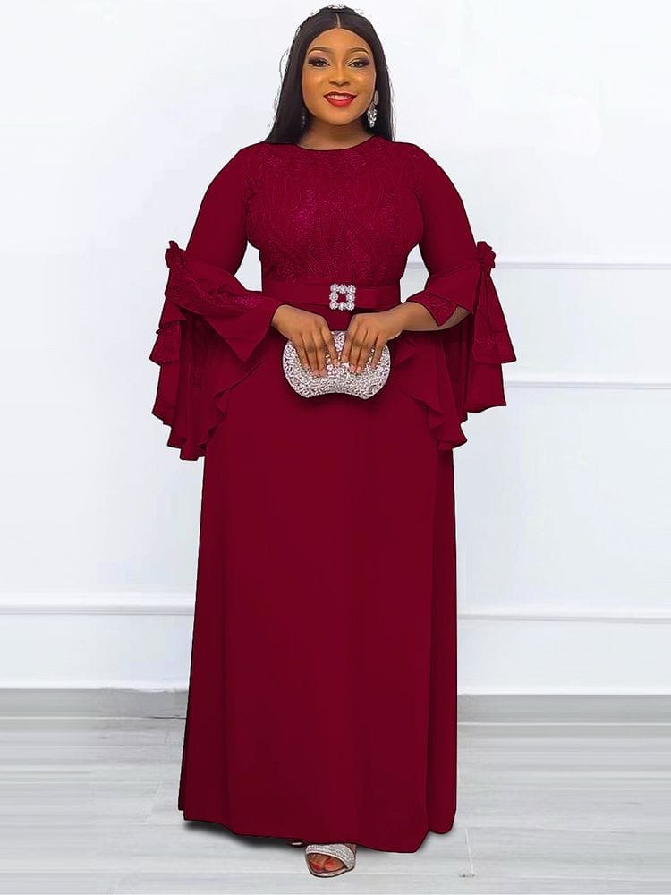 PlSize African Party Dresses for Women Elegant Kaftan Maxi Dress BENNYS 