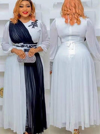 PlSize African Party Dresses for Women New Summer Chiffon Long Maxi Dress BENNYS 