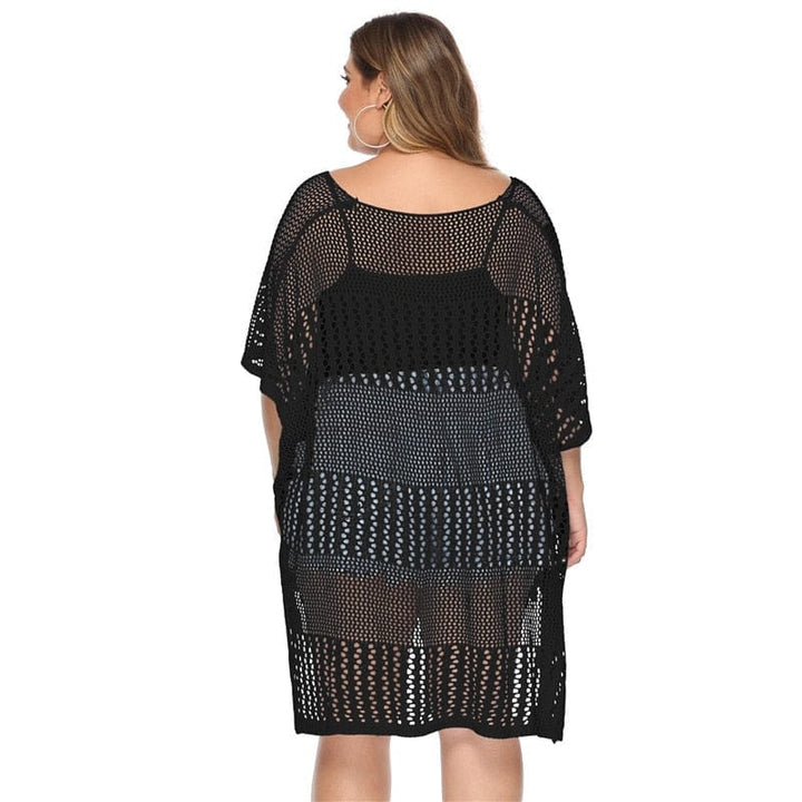 Plus Size Beach Cover Up Crochet Dress for Women BENNYS 