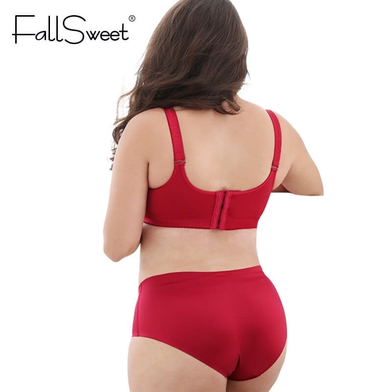 FallSweet Push Up Lace Bra Set For Women PLus Size Bra And Panties