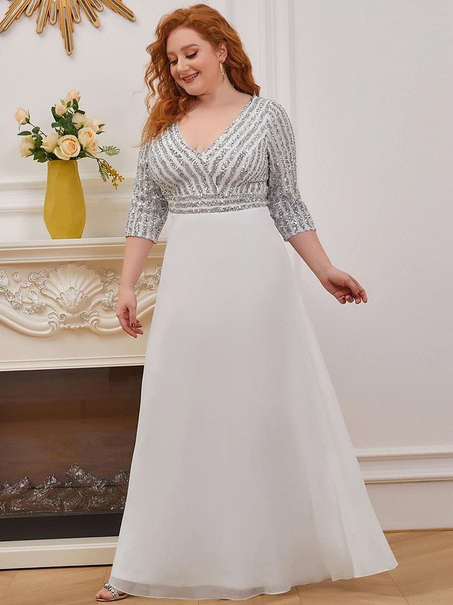 Sexy plus size hot sale evening gowns