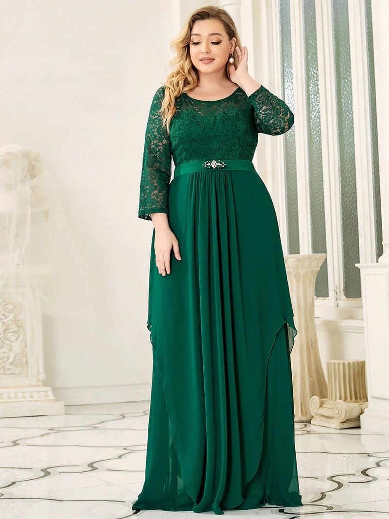 Plus size full on sale length formal dresses