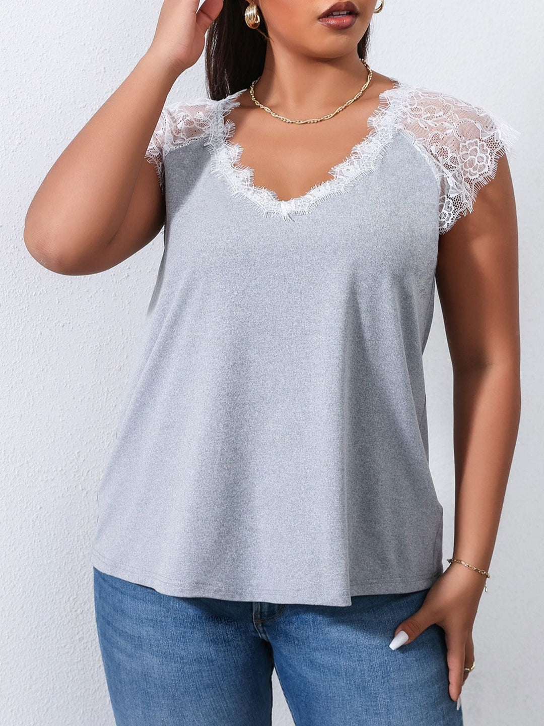 Plus Size Lace T Shirts For Women BENNYS 