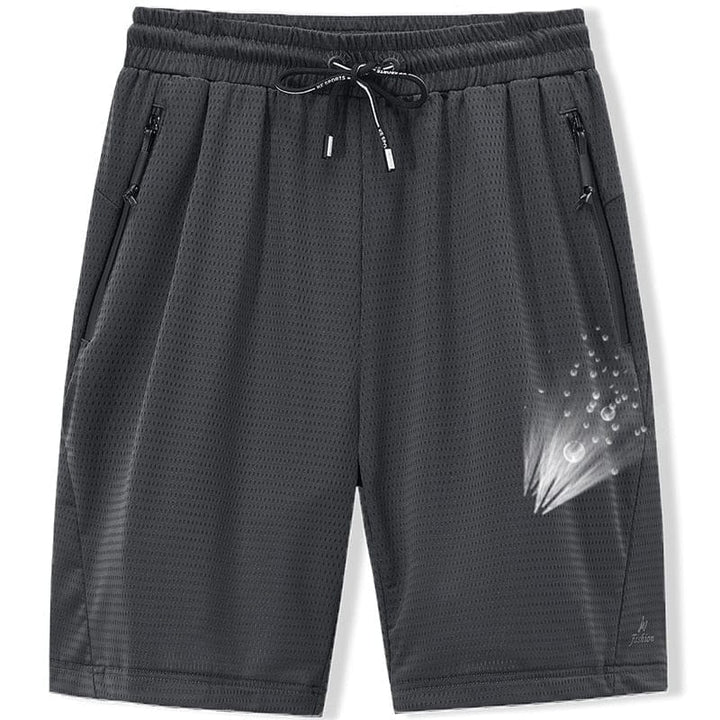 Plus Size Nylon Black Grey Spandex Sweat Shorts BENNYS 