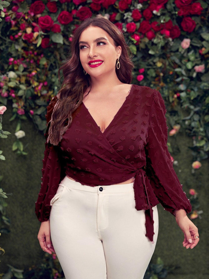 Plus Size Peplum Tops Women's  Casual Blouses BENNYS 