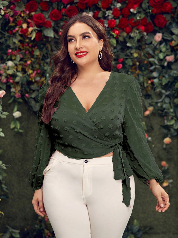 Plus Size Peplum Tops Women's  Casual Blouses BENNYS 