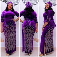 Plus Size Print Party Dress African Dresses For Women BENNYS 