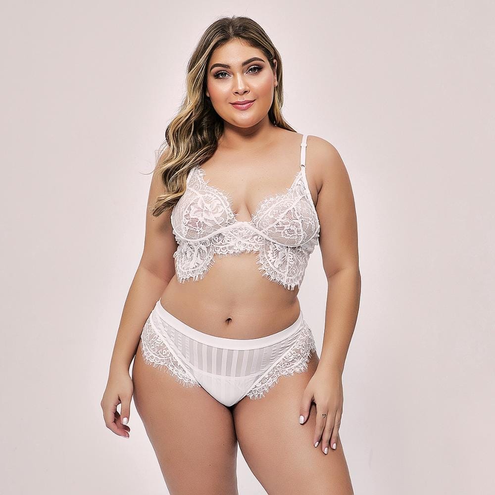 Adjustable Lace Bra With Steel Ring Collection Of Underwear For Plus-size  Ladies