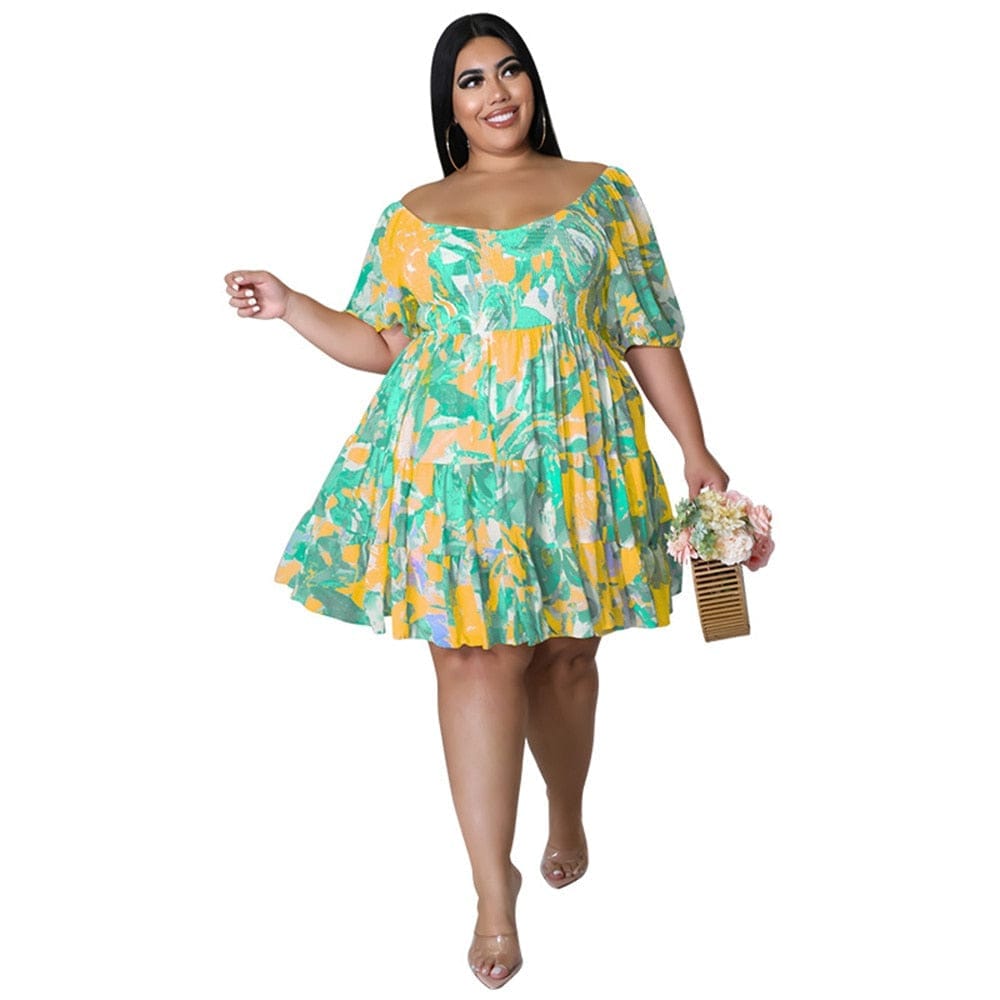 Plus Size Women's Clothing  Dresses Summer Holiday Sexy Dress BENNYS 