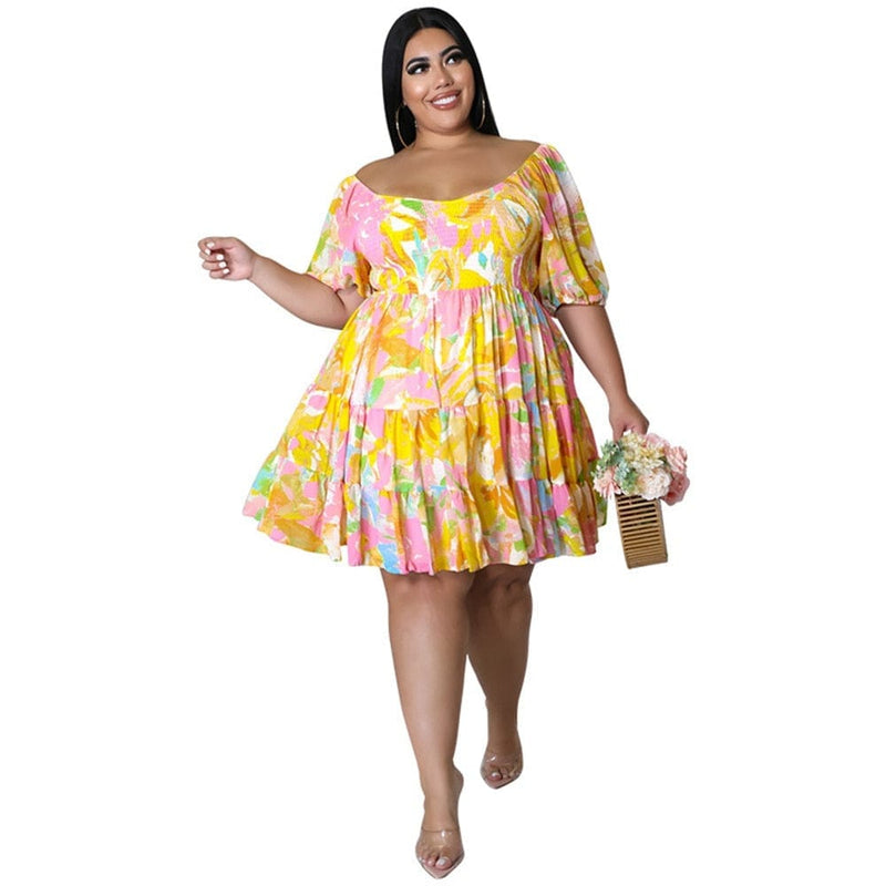 Plus Size Women's Clothing  Dresses Summer Holiday Sexy Dress BENNYS 