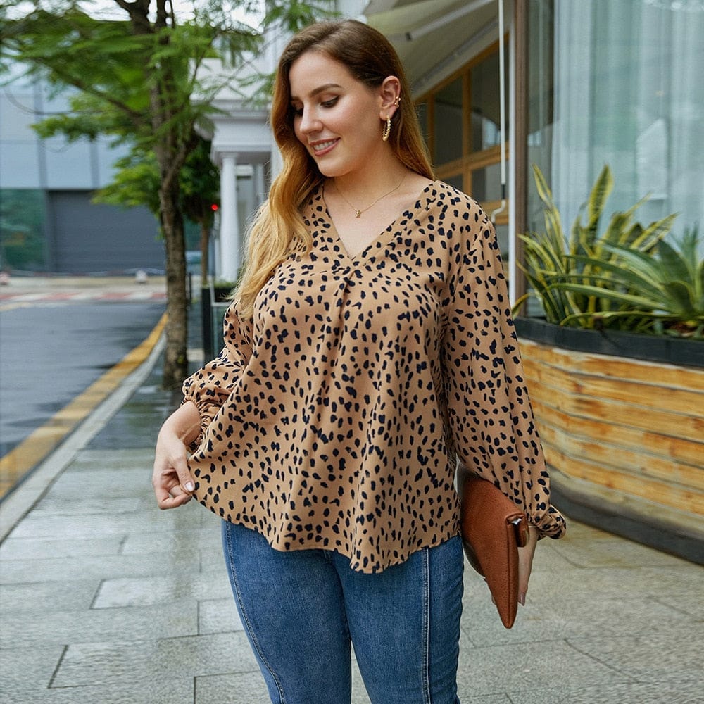 Floral plus hot sale size tops