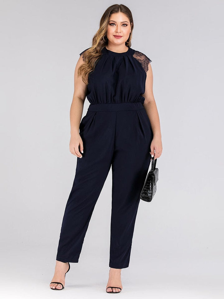 Plus size women's lace jumpsuit trousers BENNYS 