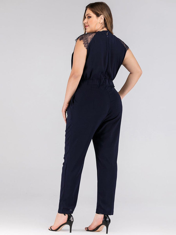 Plus size women's lace jumpsuit trousers BENNYS 