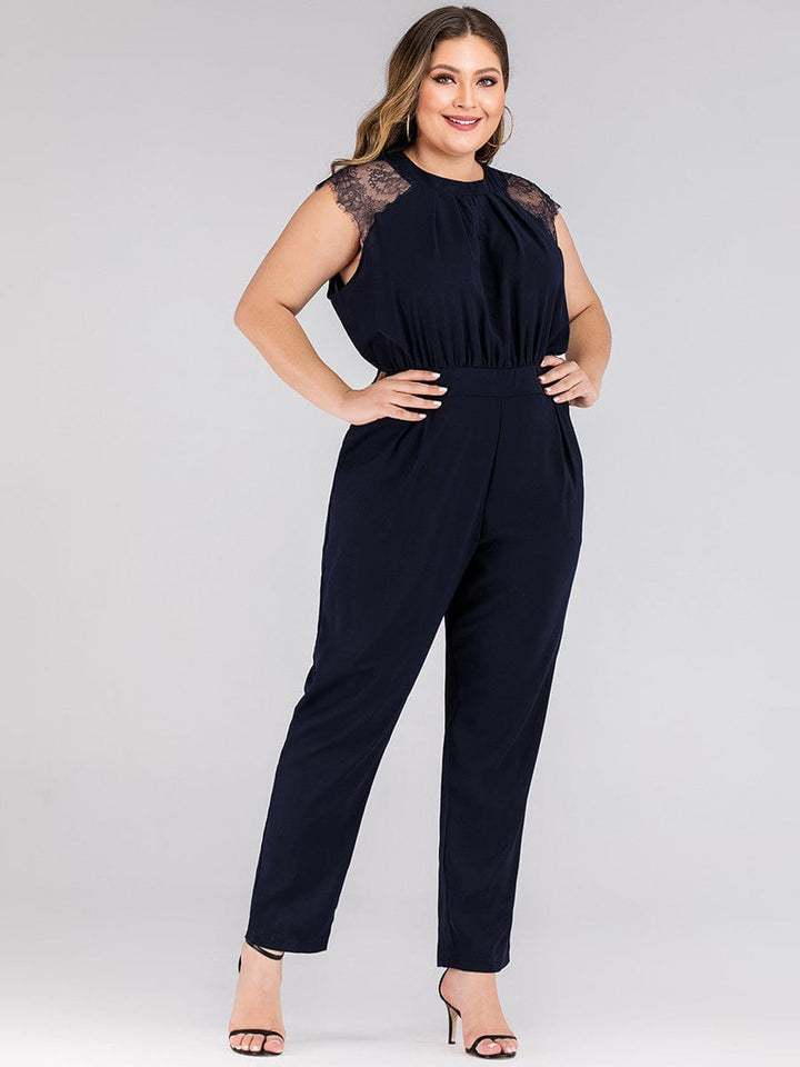 Plus size women's lace jumpsuit trousers BENNYS 