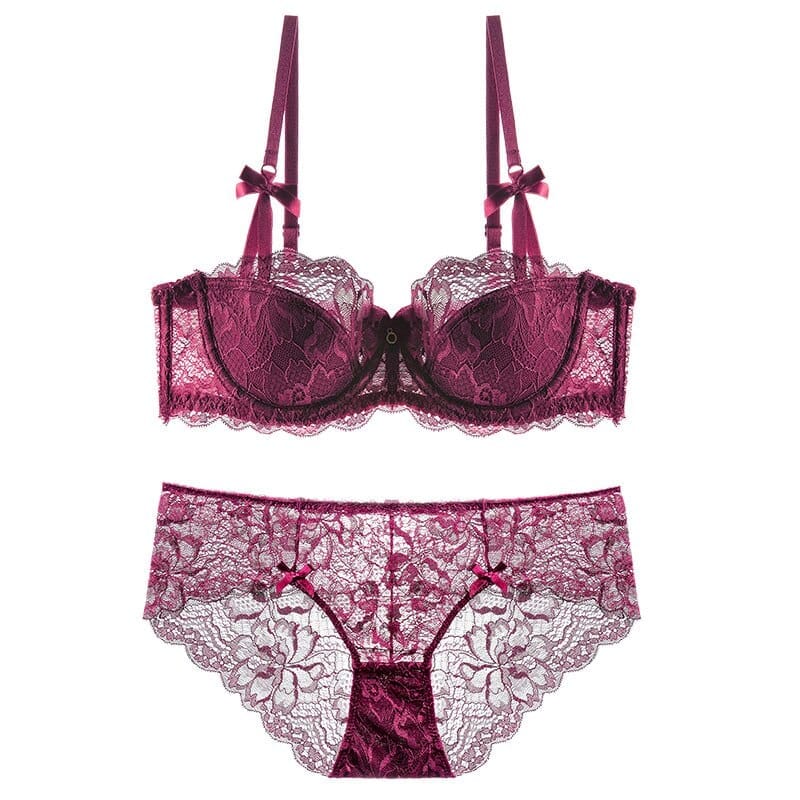  Women's Plus Lingerie Sets Sexy Ladies Underwear Transparent  mesh Lingerie Set-Pink_M : Clothing, Shoes & Jewelry