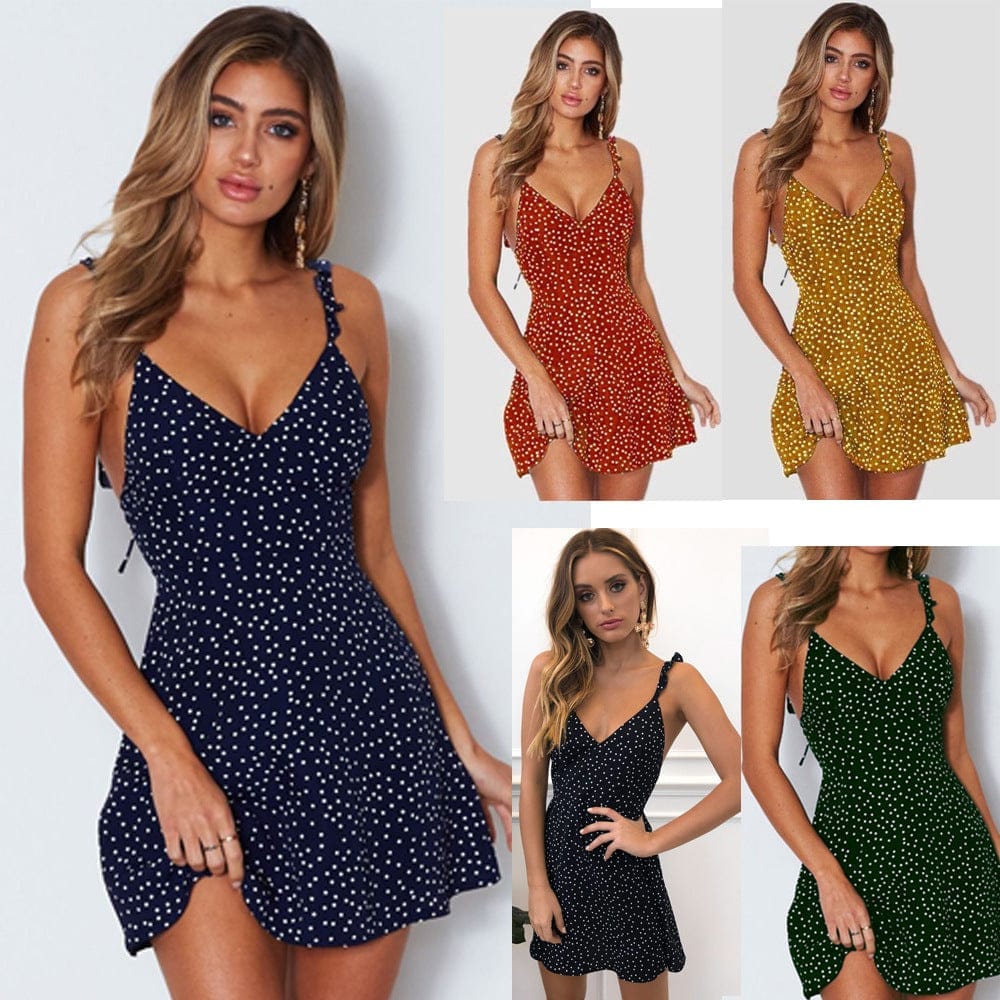 Polka-dot Beach Dress Summer Fashion Sundress BENNYS 