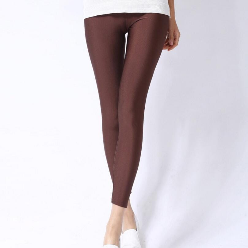 Polyester Casual Leggings Women High Elastic Pants BENNYS 