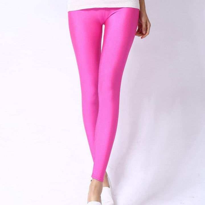 Polyester Casual Leggings Women High Elastic Pants BENNYS 