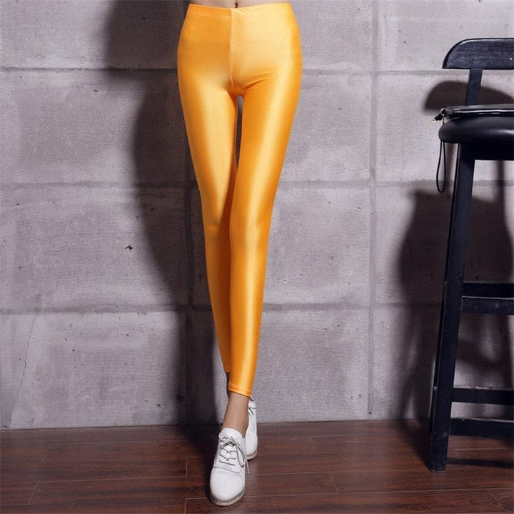 Polyester Casual Leggings Women High Elastic Pants BENNYS 