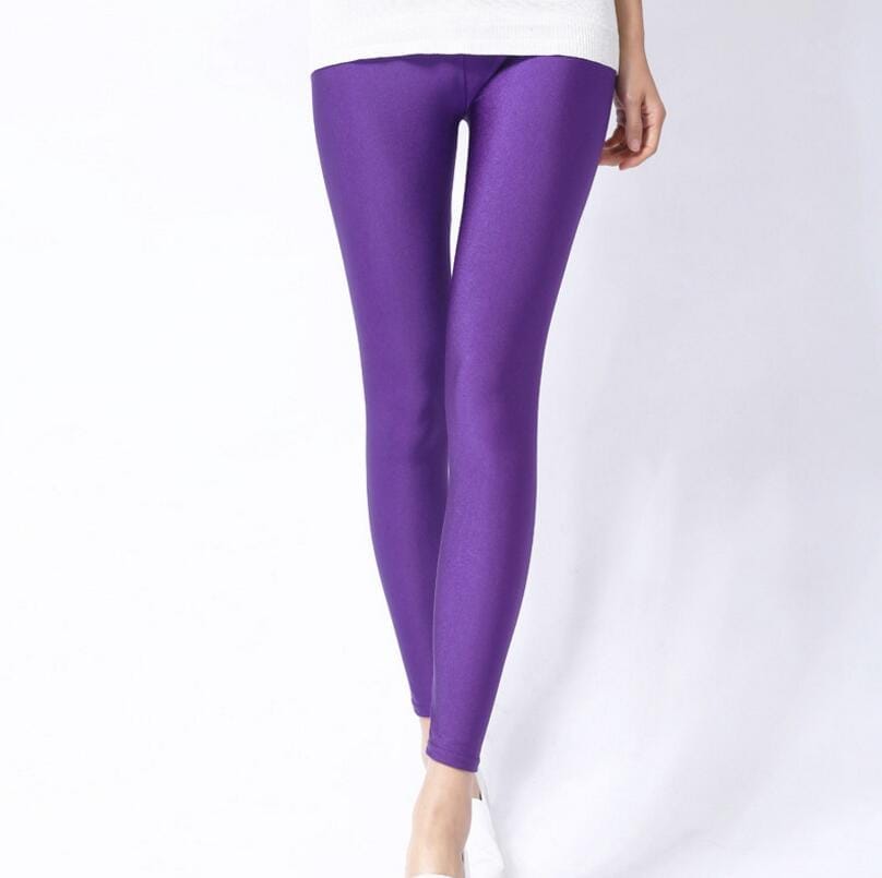 Polyester Casual Leggings Women High Elastic Pants BENNYS 