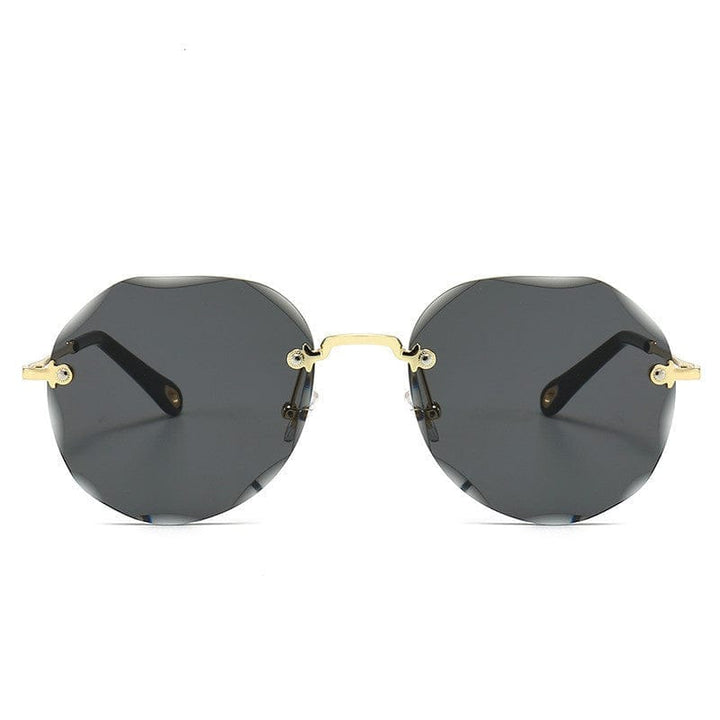 Polygonal Sunglasses Women Rimless Trimmed Sunglasses BENNYS 