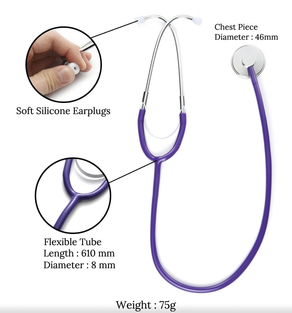 Portable Single Head Stethoscope Professional Cardiology Stethoscope BENNYS 