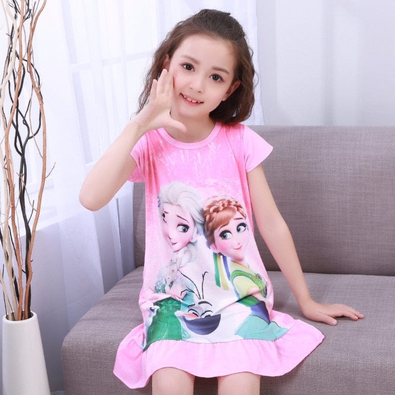 Princess Dress Girls Nightdress Clothes Cartoon Pajamas BENNYS 