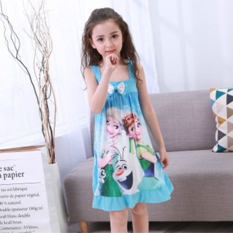 Princess Dress Girls Nightdress Clothes Cartoon Pajamas BENNYS 