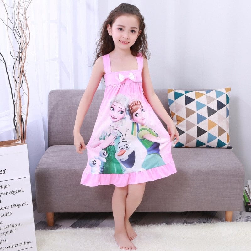 Princess Dress Girls Nightdress Clothes Cartoon Pajamas BENNYS 