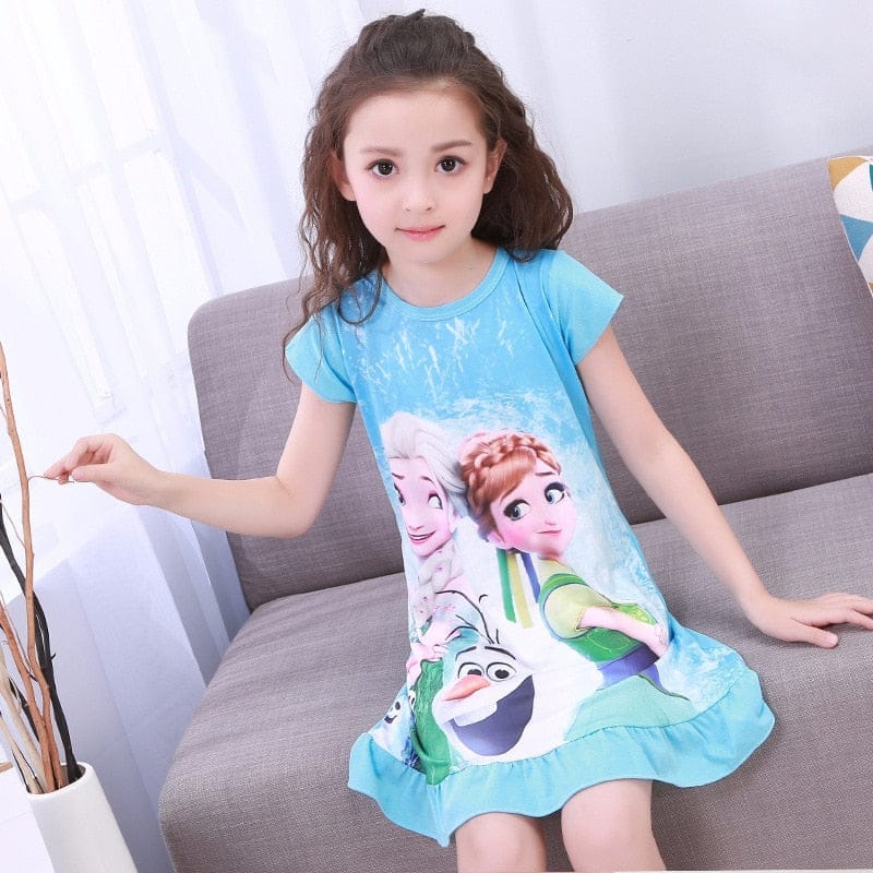 Princess Dress Girls Nightdress Clothes Cartoon Pajamas BENNYS 