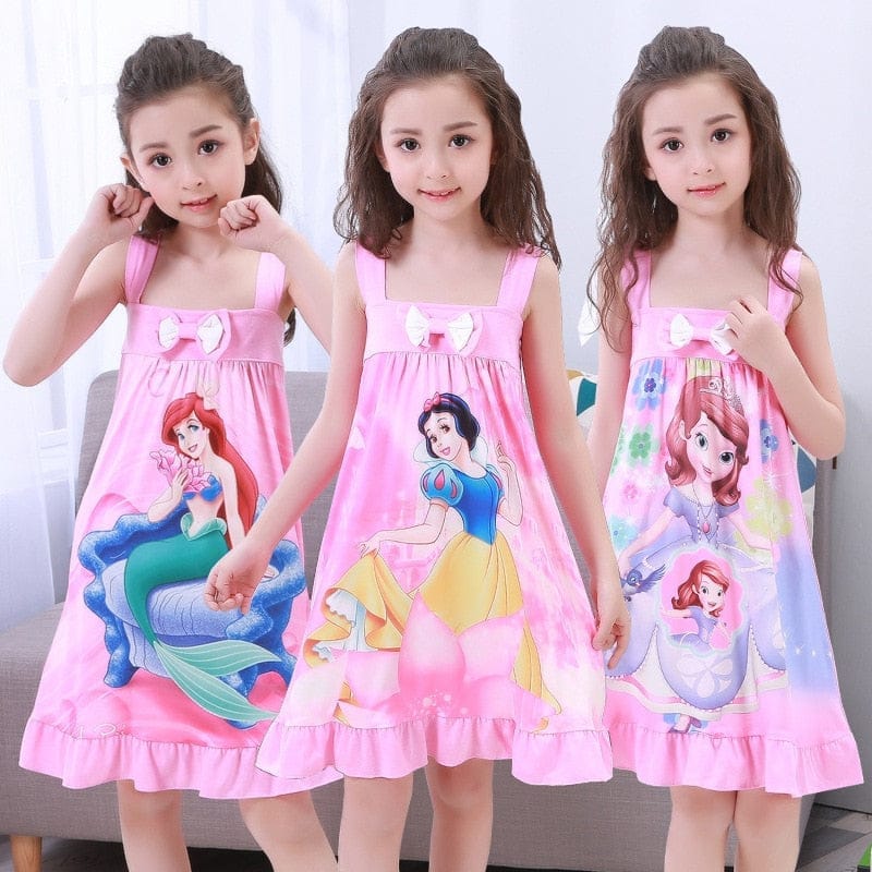 Princess Dress Girls Nightdress Clothes Cartoon Pajamas BENNYS 