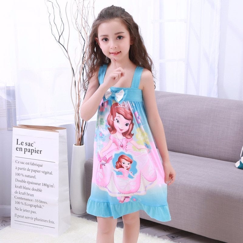 Princess Dress Girls Nightdress Clothes Cartoon Pajamas BENNYS 