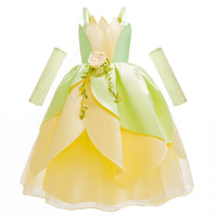 Princess Tiana Cosplay Costume Girl Dresses BENNYS 