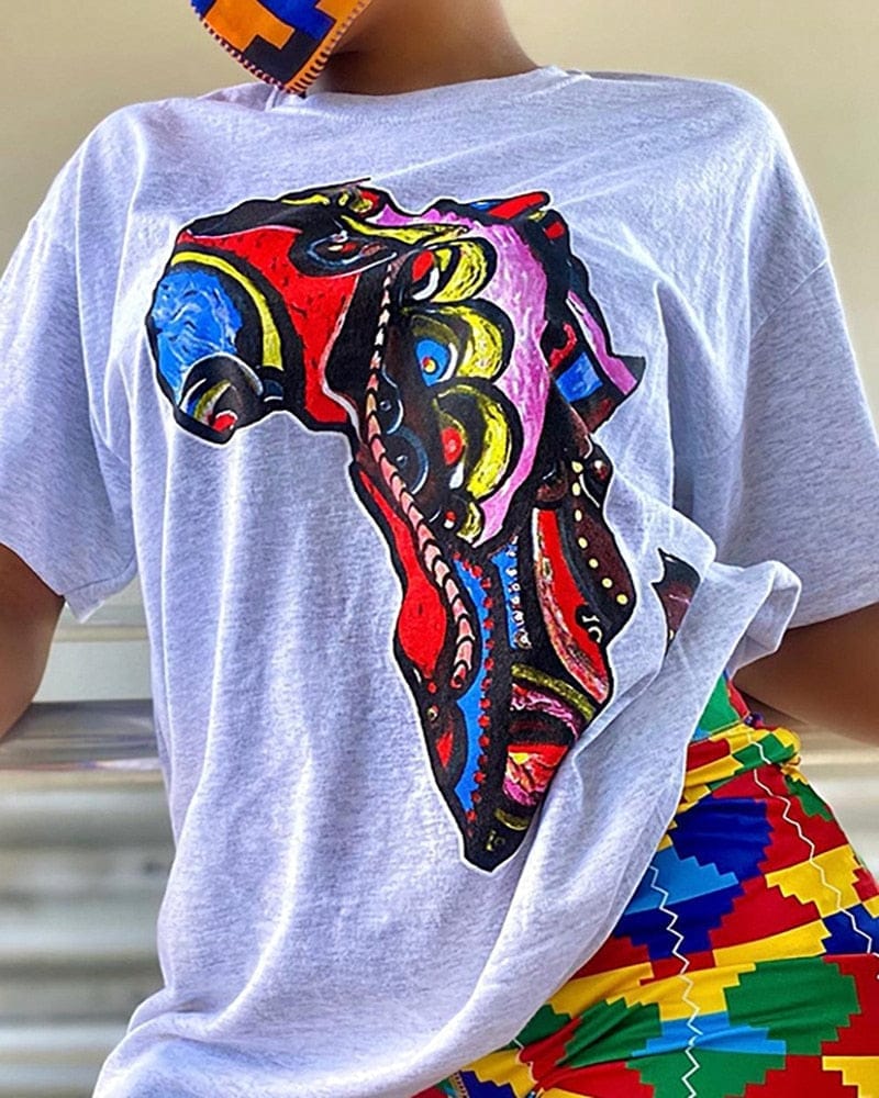 Print Shorts Suits Women Vintage short sleeve Shirt BENNYS 