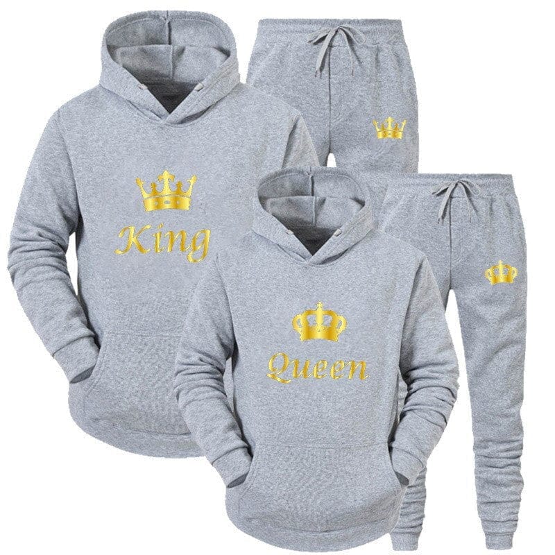 Printed Hooded Suits 2PCS Set Male and Female Hoodie and Pants S-4XL BENNYS 