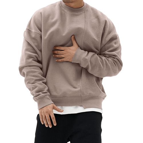 Pullover Round Neck Sweater Loose Men Clothes BENNYS 