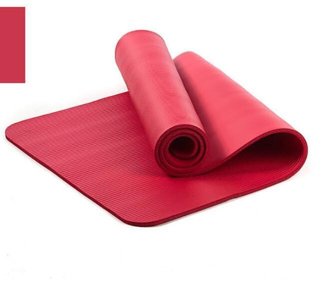 Quality 10mm NBR Yoga Mat with Free Carry Rope 183*61cm Non-slip Fitne –  Bennys Beauty World
