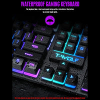 RGB Gaming Keyboard Ergonomic Gamers Keyboard Set BENNYS 